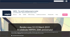 Desktop Screenshot of mipim.com